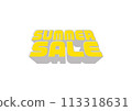 Summer sale advertising material 113318631