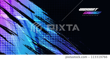 Colorful Gradient Brush Background with Halftone Effect. Grunge Sport Background with Brush Texture Colorful Gradient Brush Background with Halftone Effect. Grunge Sport Background with Brush Texture 113319766