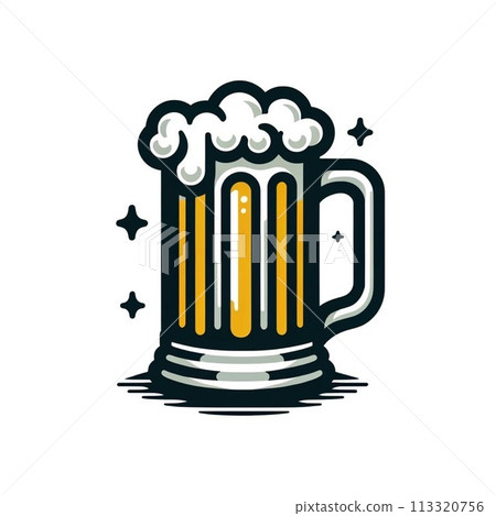 Simple beer illustration 113320756
