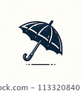 Black umbrella 113320840