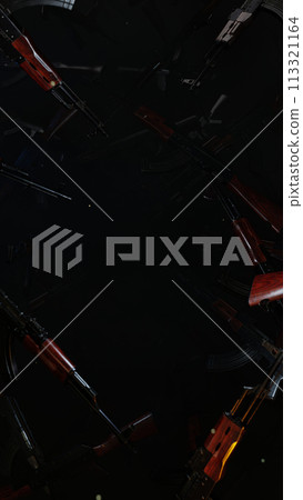 3D illustration Background for advertising and wallpaper in weapon and war scene. 3D rendering in decorative concept. 3D illustration Background for advertising and wallpaper in weapon and war scene. 3D rendering in decorative concept. 113321164