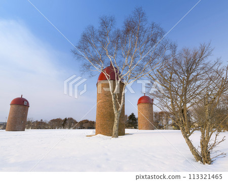 北海道根室市雪景明治公園筒倉廣場 / 日本北海道根室市 北海道根室市雪景明治公園筒倉廣場 / 日本北海道根室市 113321465
