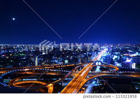Night view from Higashiosaka City Hall Night view from Higashiosaka City Hall 113321958