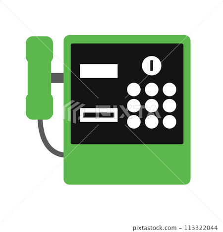 公用電話圖示。向量。 公用電話圖示。向量。 113322044
