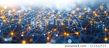 Information technology representing the futuristic big data. 113322515