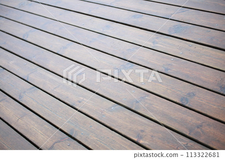 brown wood texture in rain with natural patterns 113322681