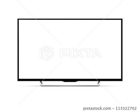 Realistic tv screen. Smart tv mockup. 113322702