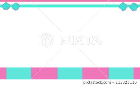 Frame in blue and pink tones on a white background Frame in blue and pink tones on a white background 113323110