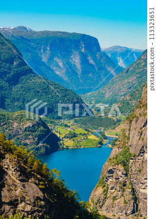 Lake Vassbygdevatnet in Norway Lake Vassbygdevatnet in Norway 113323651