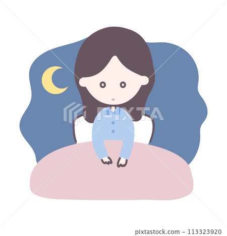 Sleep disorders and insomnia illustration 113323920