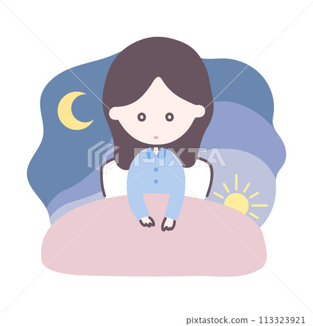 Sleep disorders and insomnia illustration 113323921