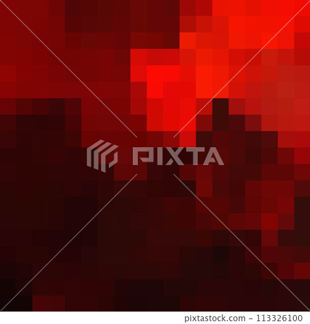 Vector red pixel pattern. Geometric abstract background with simple pixel elements. Medical, technology or science design. eps 10 113326100