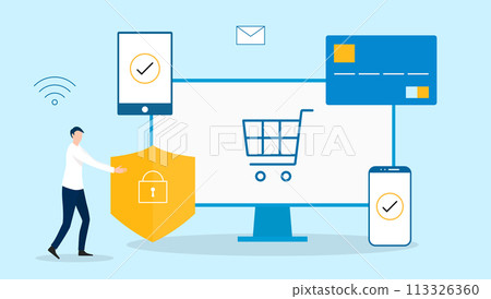 Internet security image 113326360