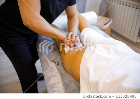 Revitalizing Leg Massage with Traditional Gouache Revitalizing Leg Massage with Traditional Gouache 113326495