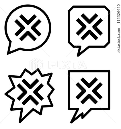 The mark of an angry or enraged person 113326630