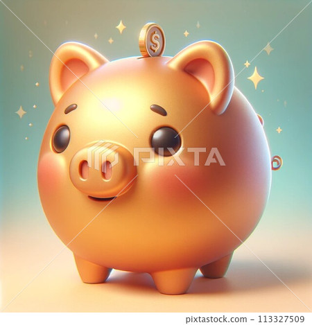 可愛的小豬存錢罐 113327509