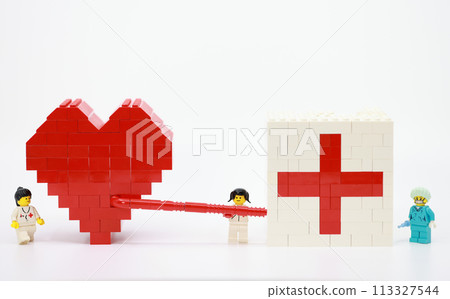 blood transfusion is processing by workers blood transfusion is processing by workers 113327544