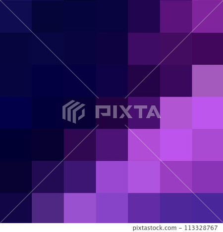 Purple geometric design element. Vector illustration in polygonal style. Pixel. eps 10Abstract vector geometric background. template for presentation, advertising, banner, cover and more. Purple pixel 113328767