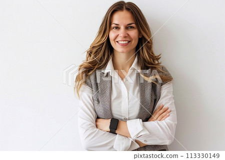Confident female entrepreneur. 113330149