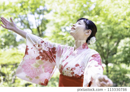 浴衣的女人 113330786