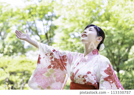 浴衣的女人 113330787