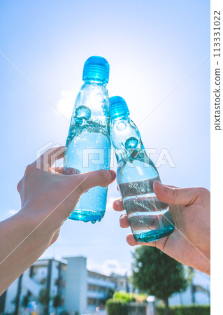 Ramune bottle, toast, date 113331022