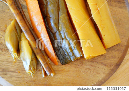 去日光旅行時買的醬菜作為伴手禮。 113331037