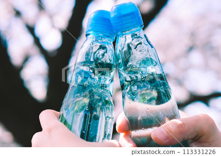 Ramune bottle, toast, date 113331226