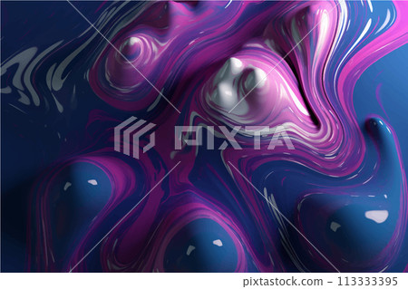 abstract background of blue and purple paint splashes. 3d rendering abstract background of blue and purple paint splashes. 3d rendering 113333395