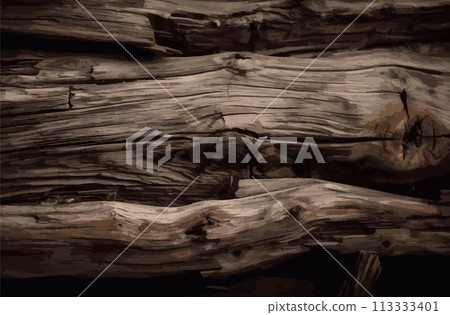 Dark brown old wood texture. 113333401