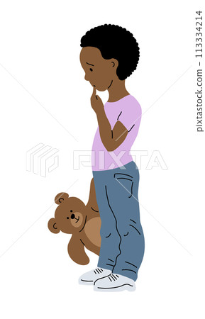 Little boy with a toy Little boy with a toy 113334214