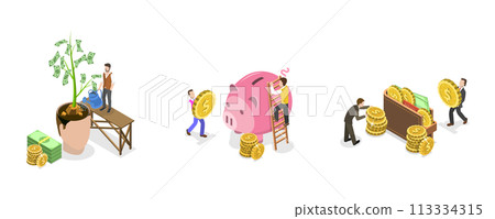3D Isometric Flat Conceptual Illustration of... - Stock Illustration ...