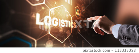 Global Logistics Business Cargo Air Rail transportation and maritime shipping 113335358