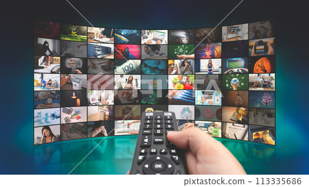 TV multimedia streaming concept 113335686