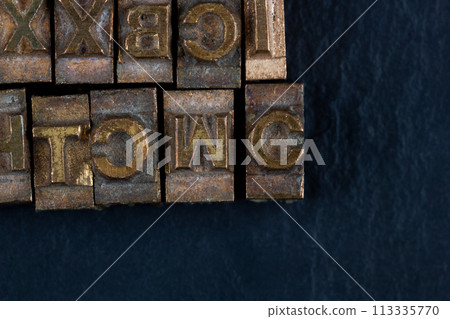 movable type alphabet set. movable type alphabet set. 113335770