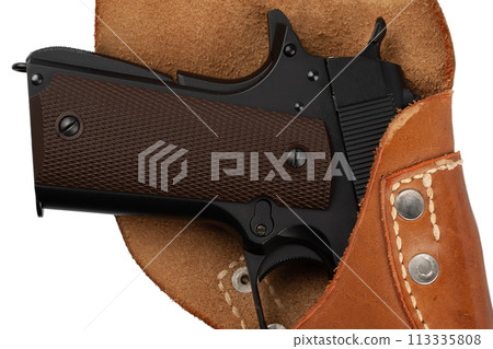 Automatic Pistol, Caliber .45 in holster 113335808
