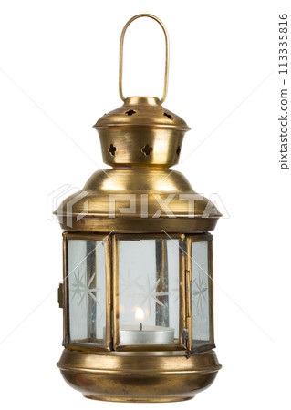 Retro vintage candle lantern Retro vintage candle lantern 113335816