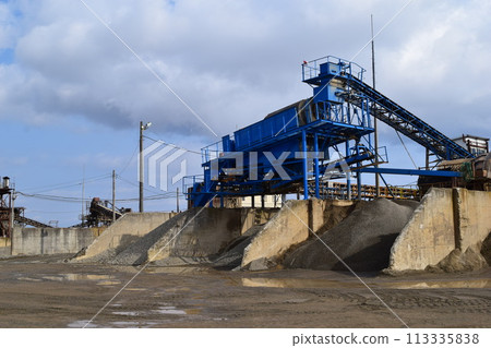 Crushed stone factory Construction material production site 113335838