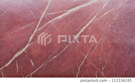 Scratched leather texture 113336285