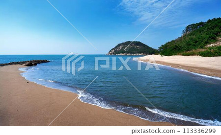 Coast of a sunny day 113336299