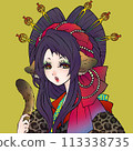 豹紋名妓可愛女孩 113338735
