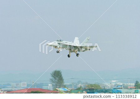 US Navy F/A-18C Hornet taking off US Navy F/A-18C Hornet taking off 113338912