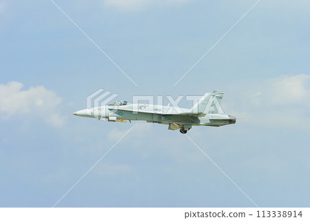 US Navy F/A-18C Hornet taking off US Navy F/A-18C Hornet taking off 113338914