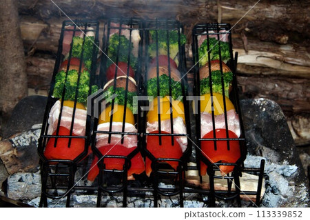 A colorful barbecue 113339852