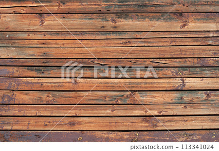 Old brown wooden wall texture 113341024