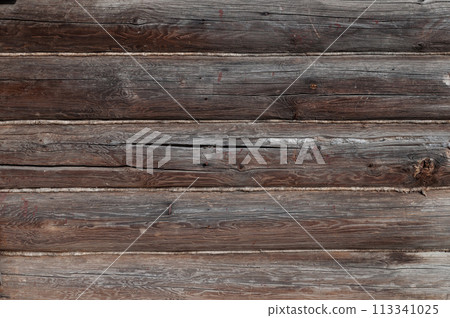 Old wooden logs texture 113341025