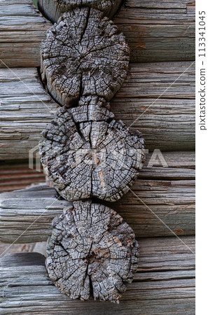 Old cabin logs joint Old cabin logs joint 113341045