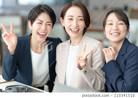 Smiling business woman Smiling business woman 113341518