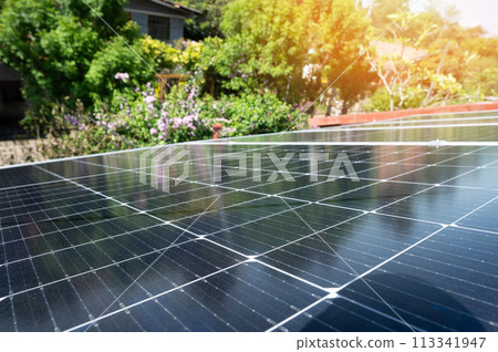 Solar energy theme Solar energy theme 113341947