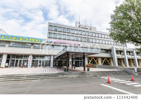 北海道釧路市釧路市政廳陽光明媚的日子 113342400
